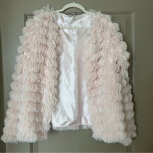 Pink Faux Fur trendy Jacket
